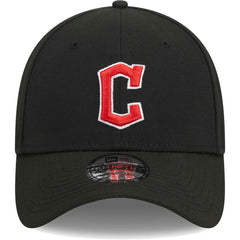 Cleveland Guardians New Era Logo 39THIRTY Flex Hat - Black Hats