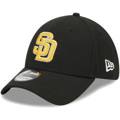 San Diego Padres New Era Logo 39THIRTY Flex Hat - Black Hats