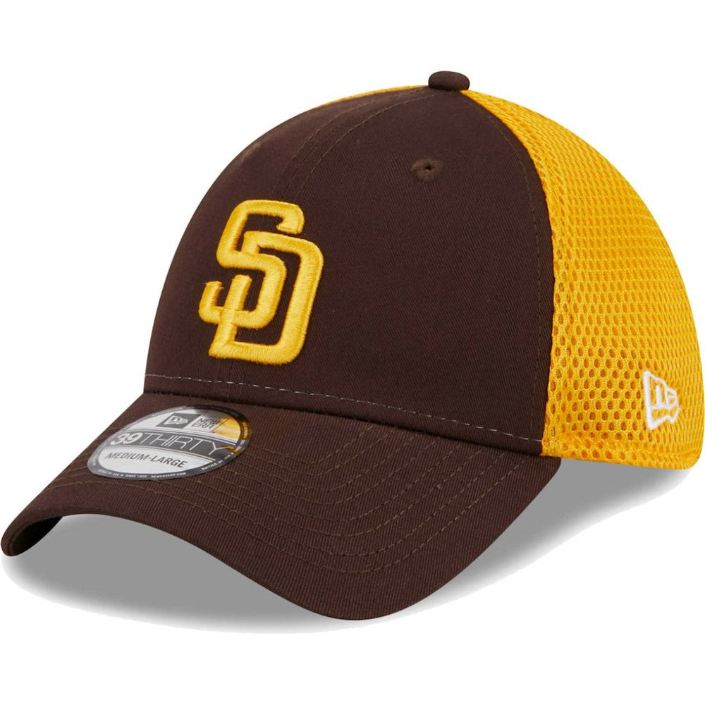 San Diego Padres New Era Team Neo 39THIRTY Flex Hat - Brown Hats