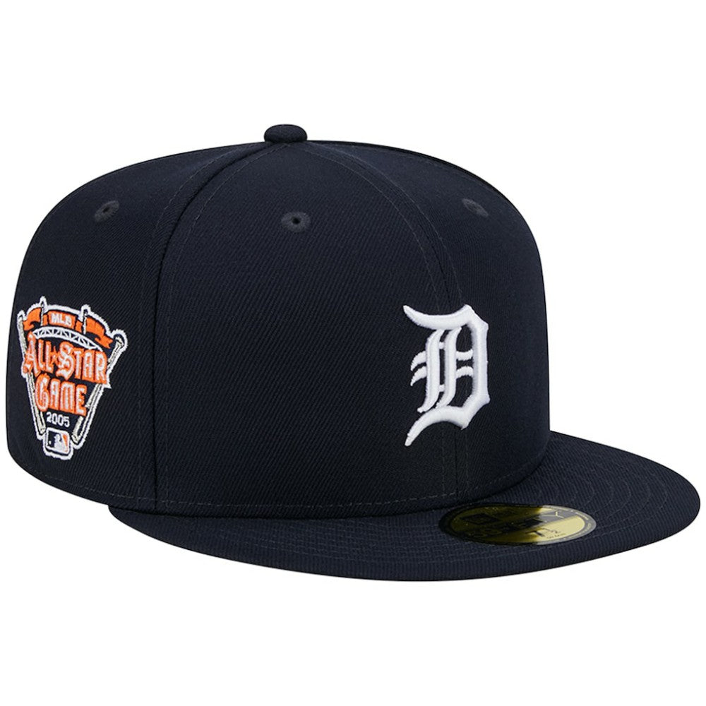 Detroit Tigers New Era 2005 All Star Game Team Color 59FIFTY Fitted Hat - Navy Hats