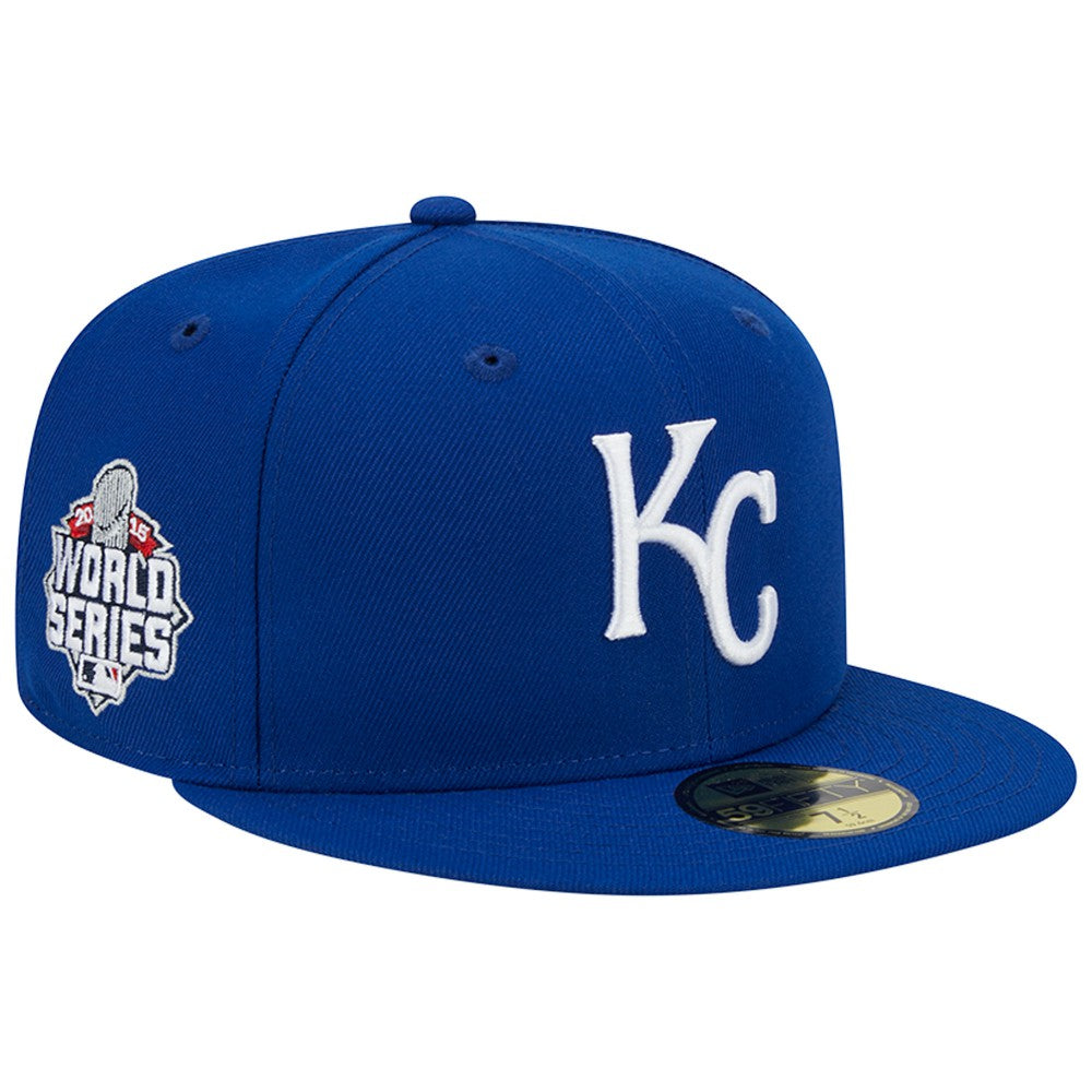 Kansas City Royals New Era 2015 World Series Team Color 59FIFTY Fitted Hat - Royal Hats