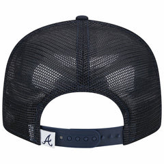 Atlanta Braves New Era Team Color Trucker 9FIFTY Snapback Hat - Navy Hats