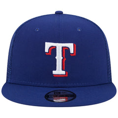 Texas Rangers New Era Team Color Trucker 9FIFTY Snapback Hat - Royal Hats