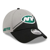 New York Jets New Era 2023 Sideline 9FORTY Adjustable Hat Gray/Black