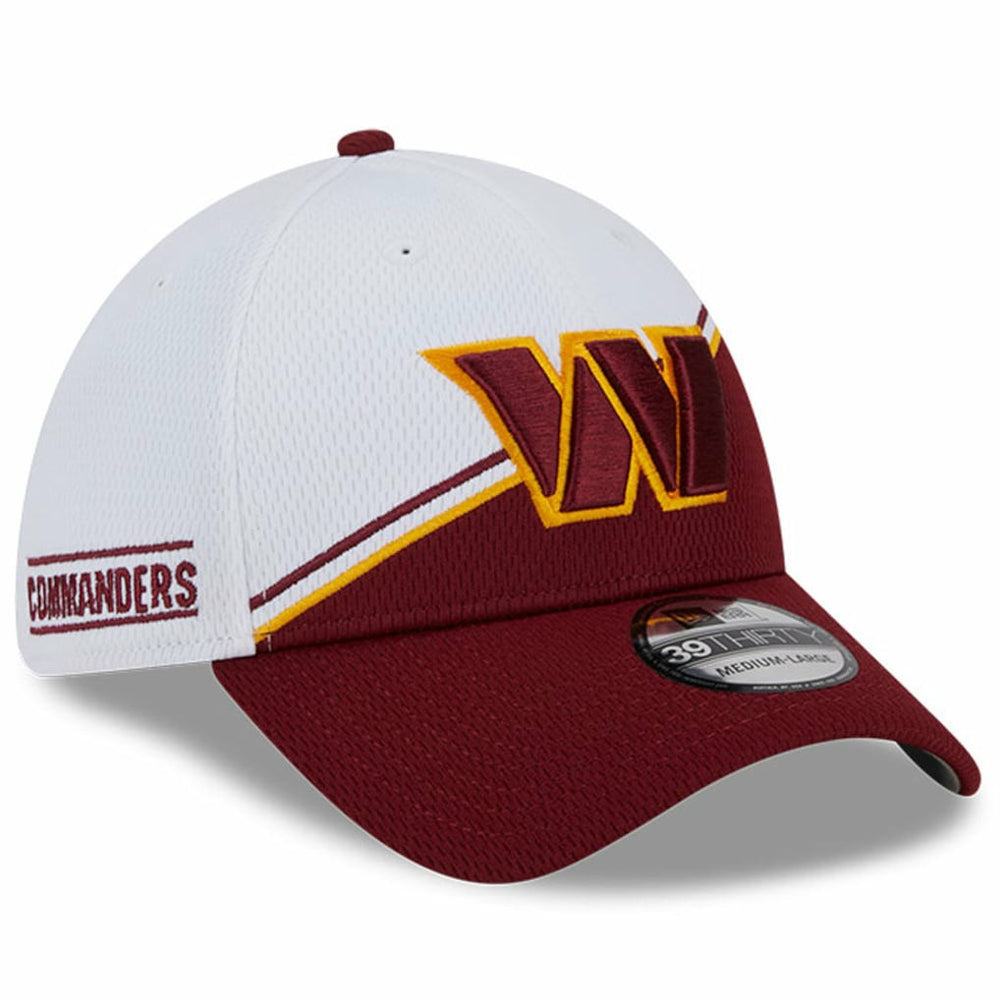 Washington Commanders New Era 2023 Sideline 39THIRTY Flex Hat White/Burgundy
