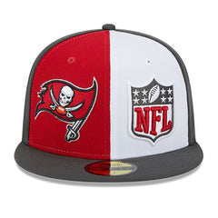 Tampa Bay Buccaneers New Era 2023 Sideline 59FIFTY Fitted Hat Red/Pewter