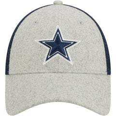 Dallas Cowboys New Era Pop Trucker 9FORTY Adjustable Hat Heather Gray/Navy