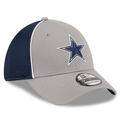 Dallas Cowboys New Era Pipe 39THIRTY Flex Hat Gray