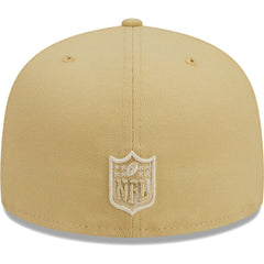 Las Vegas Raiders New Era Raffia Front 59FIFTY Fitted Hat Khaki
