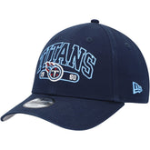 Tennessee Titans New Era Youth Outline 9FORTY Adjustable Hat Navy