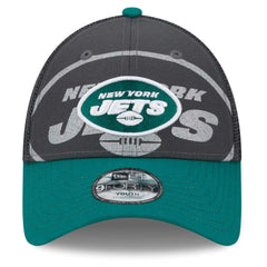New York Jets New Era Preschool Reflect 9FORTY Adjustable Hat Graphite/Green