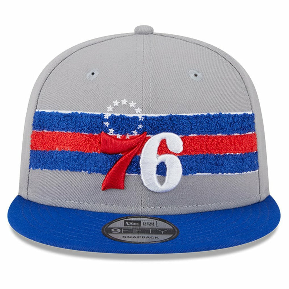 Philadelphia 76ers Chenille Band 9FIFTY Snapback Hat Gray