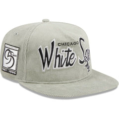 Chicago White Sox New Era Corduroy Golfer Adjustable Hat - Gray Hats