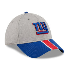 New York Giants New Era Striped 39THIRTY Flex Hat Heather Gray/Royal