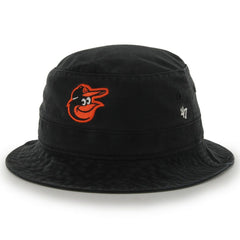 Baltimore Orioles '47 Primary Bucket Hat - Black Hats