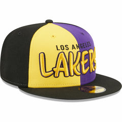 Los Angeles Lakers Pop Front 59FIFTY Fitted Hat Black/Gold