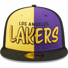 Los Angeles Lakers Pop Front 59FIFTY Fitted Hat Black/Gold