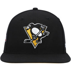 NHL Pittsburgh Penguins '47 Sure Shot Captain Snapback Hat - Black