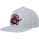 Toronto Raptors Hardwood Classics 2.0 Snapback Hat Heather Gray