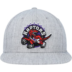 Toronto Raptors Hardwood Classics 2.0 Snapback Hat Heather Gray