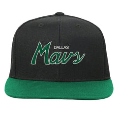 Dallas Mavericks Youth Team Script Snapback Hat Black