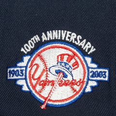 New York Yankees Mitchell & Ness Bases Loaded Fitted Hat - Navy/Gray Hats