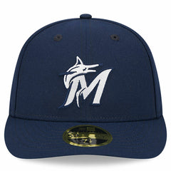 Miami Marlins New Era Oceanside Low Profile 59FIFTY Fitted Hat - Navy Hats