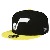 Utah Jazz 2-Tone 59FIFTY Fitted Hat Black/Yellow