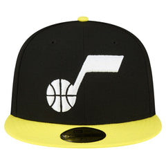 Utah Jazz 2-Tone 59FIFTY Fitted Hat Black/Yellow