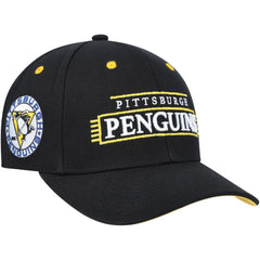 NHL Pittsburgh Penguins Mitchell & Ness LOFI Pro Snapback Hat - Black