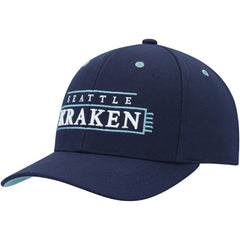 NHL Seattle Kraken Mitchell & Ness LOFI Pro Snapback Hat - Deep Sea Blue