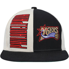Philadelphia 76ers Hardwood Classics Pop Snapback Hat Cream