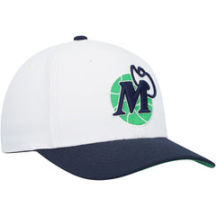 Dallas Mavericks Hardwood Classics Core 2-Tone 2.0 Pro Snapback Hat White/Navy