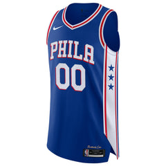 NBA Philadelphia 76ers Custom Authentic Jersey - Icon Edition - Royal