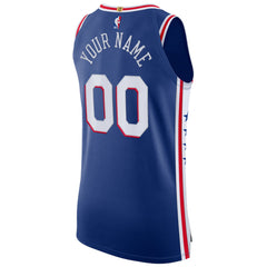 NBA Philadelphia 76ers Custom Authentic Jersey - Icon Edition - Royal