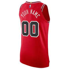 NBA Chicago Bulls Authentic Custom Jersey Red sale - Icon Edition