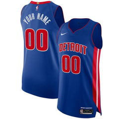 NBA Detroit Pistons Authentic Custom Jersey Blue sale - Icon Edition