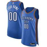 Oklahoma City Thunder Authentic Custom Jersey Blue Icon Edition