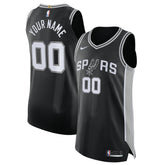 NBA San Antonio Spurs Authentic Custom Jersey Black - Icon Edition