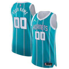 NBA Charlotte Hornets Jordan Brand 2020/21 Authentic Custom Jersey Teal - Icon Edition online