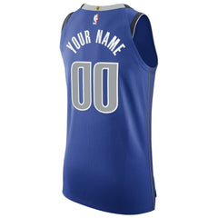 NBA Dallas Mavericks 2020/21 Authentic Custom Jersey Royal sale - Icon Edition