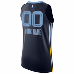 NBA Memphis Grizzlies 2020/21 Authentic Custom Jersey Navy - Icon Edition