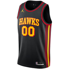 NBA Atlanta Hawks Jordan Brand Swingman Custom Jersey - Statement Edition - Black outlet