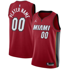 NBA Miami Heat Jordan Brand Swingman Custom Jersey - Statement Edition - Red cheap