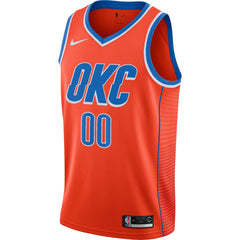 NBA Oklahoma City Thunder Jordan Brand Swingman Custom Jersey - Statement Edition - Orange cheap