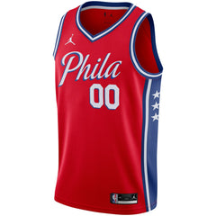 NBA Philadelphia 76ers Jordan Brand Swingman Custom Jersey - Statement Edition - Red on sale