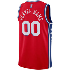 NBA Philadelphia 76ers Jordan Brand Swingman Custom Jersey - Statement Edition - Red on sale