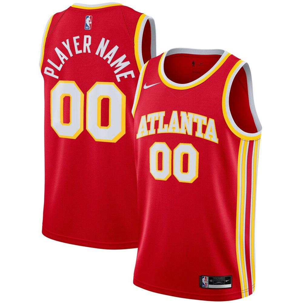 NBA Atlanta Hawks 2020/21 Swingman Custom Jersey - Icon Edition - Red