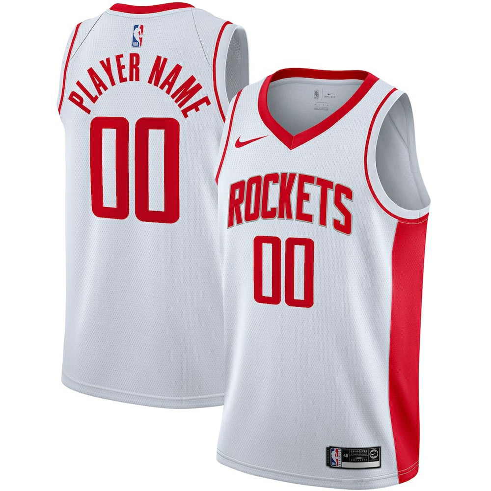 Houston Rockets 2020/21 Swingman Custom Jersey Association Edition White
