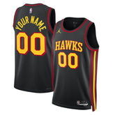 NBA Atlanta Hawks Jordan Brand Unisex 2022/23 Swingman Custom Jersey - Statement Edition - Black shop